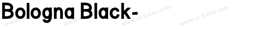Bologna Black字体转换